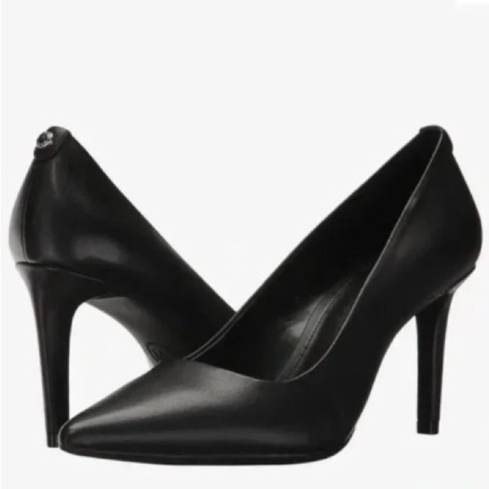 Michael Kors Flex Black Leather Pump Heels